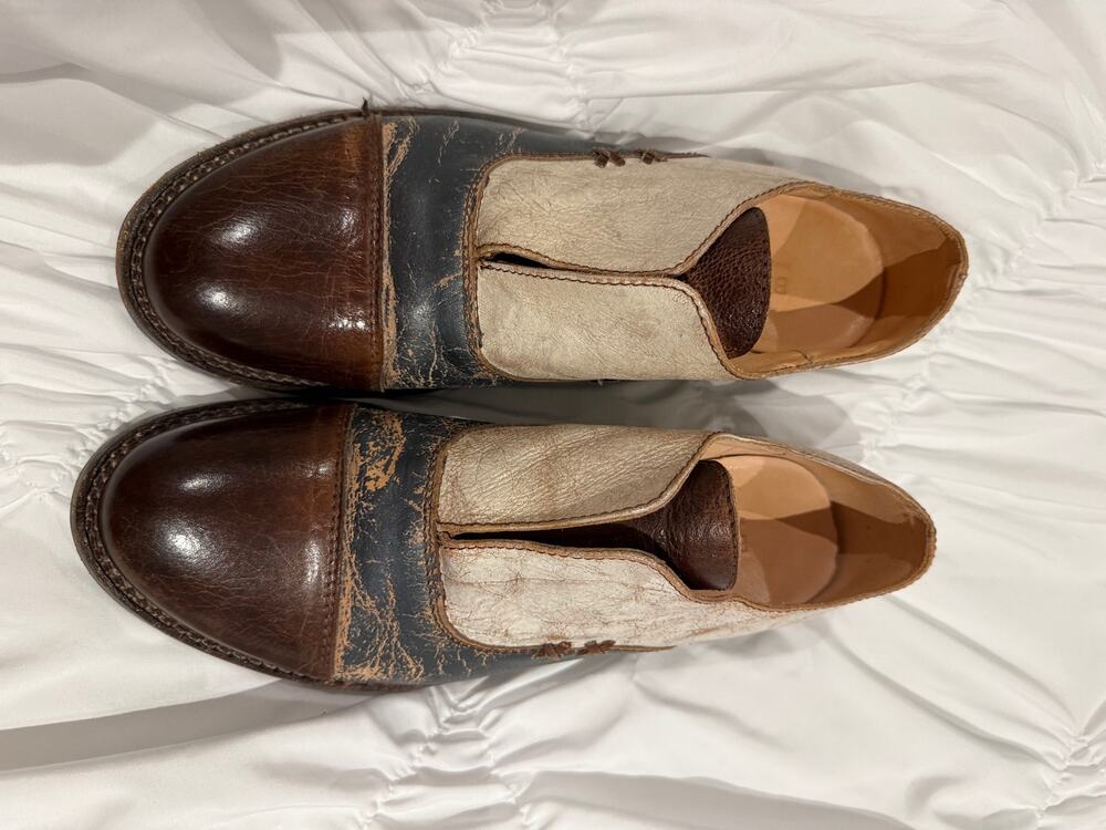 Bed Stu "Rose" Slip-On Oxfords handmade Cobbler Series 8 women